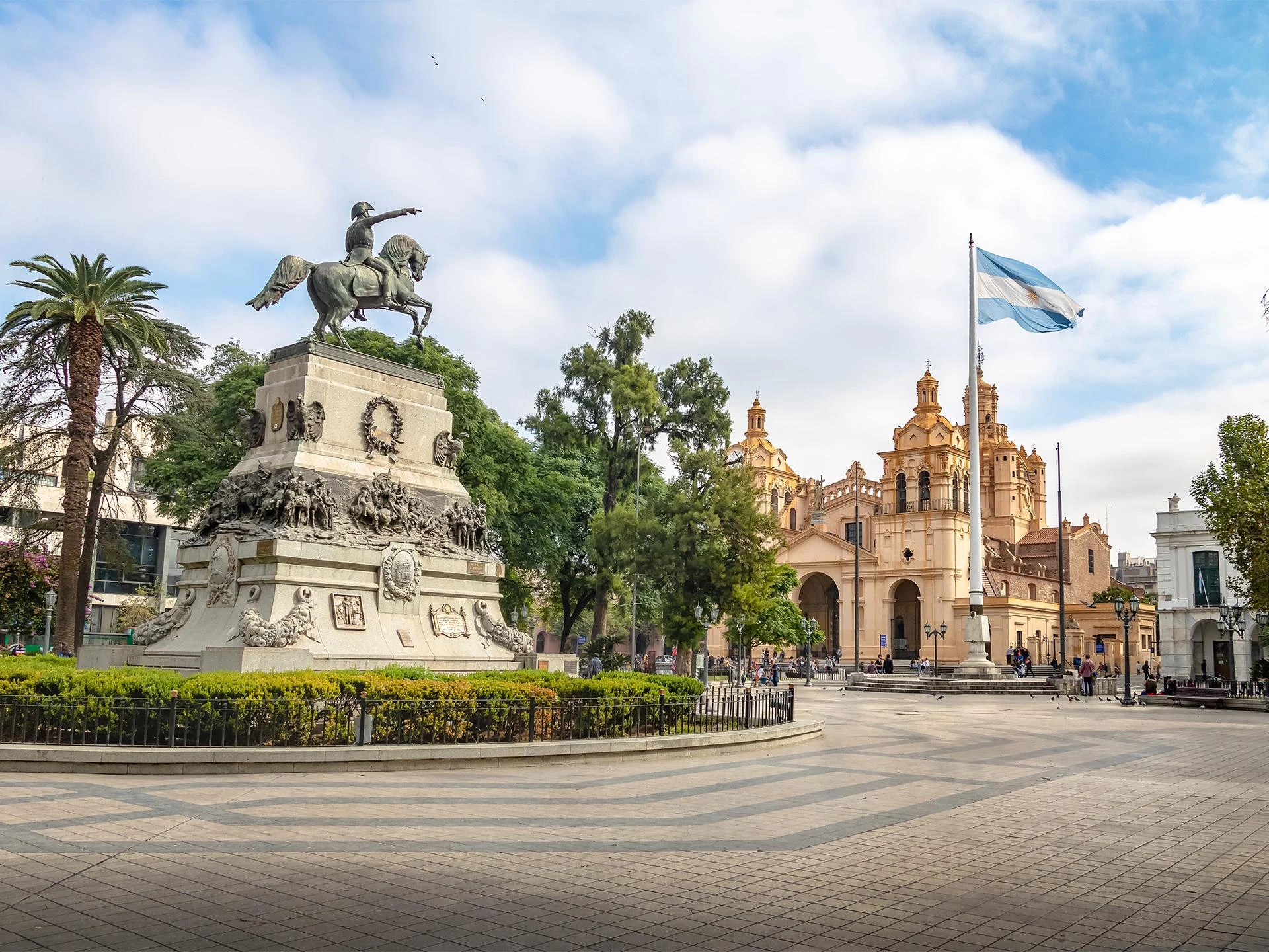 Plaza San Martín em Córdoba, Argentina